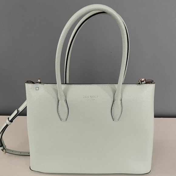 Kate Spade New York Eva Leather Zip Top Satchel Bag - Picture 1 of 8